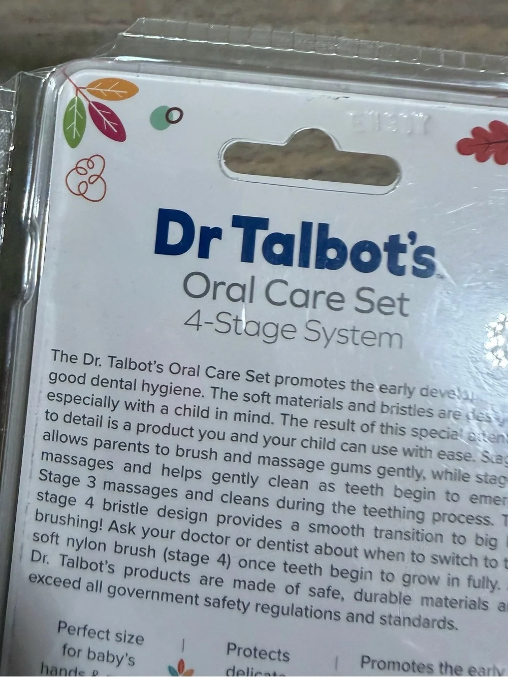 Dr. Talbot's Kids Oral Care Set- 4-Stage Toothbrush System & Babyganic repellent